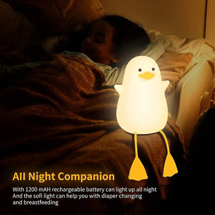Cute Duck Silicone Light