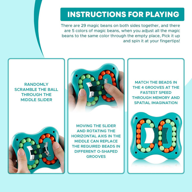 Rotating Magic Bean Fidget puzzle - Rectangle