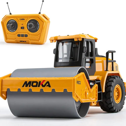 RC Road Roller | Remote Control Roller Truck with Lights & Sound | 2.4GHz  Rechargeable Battery