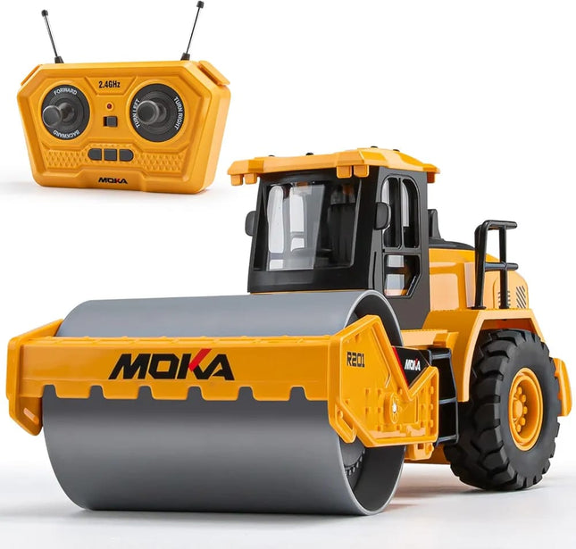 RC Road Roller | Remote Control Roller Truck with Lights & Sound | 2.4GHz  Rechargeable Battery