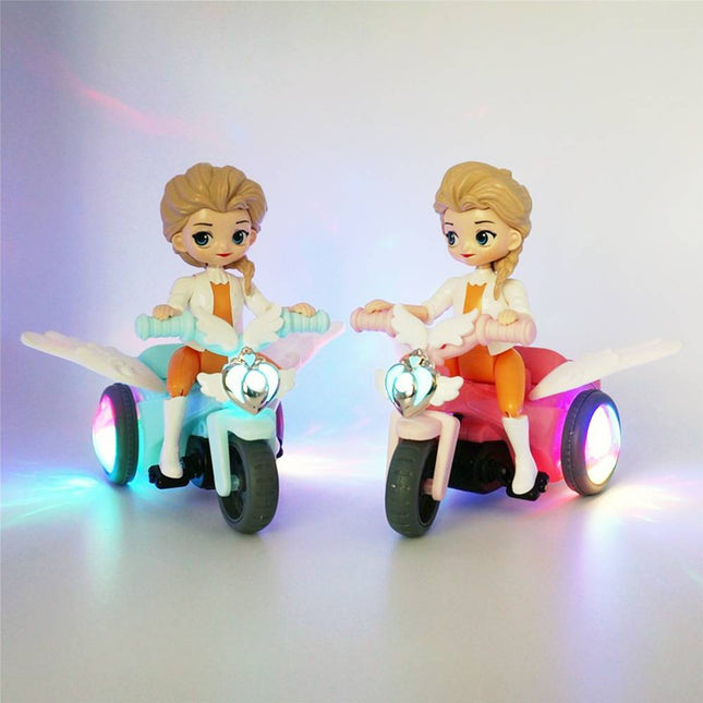 Bicycle Girl with light and music