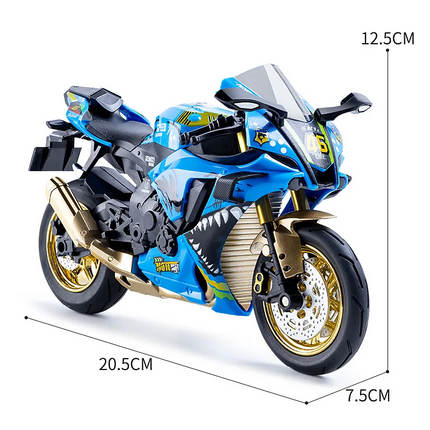 Yamaha YZF R1M 1:9 Scale Die-Cast Model Bike