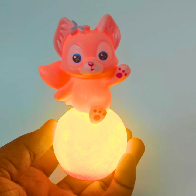 Mini Linabell Cartoon Fox Night Light - Model 2