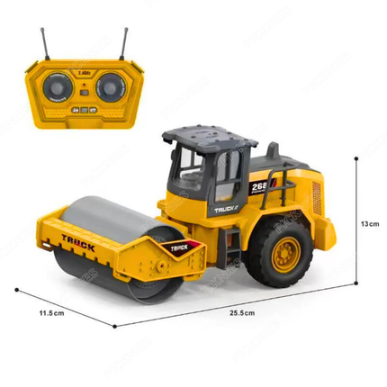 RC Road Roller | Remote Control Roller Truck with Lights & Sound | 2.4GHz  Rechargeable Battery