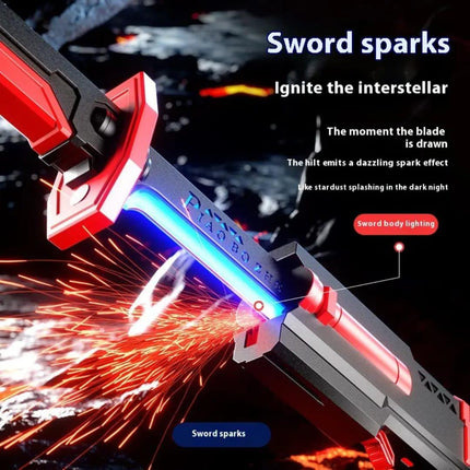 LED Light-Up Sword Toy for Kids – Multicolor Flashing Lights with Sound Effects – Glowing Warrior Sword for Boys & Girls