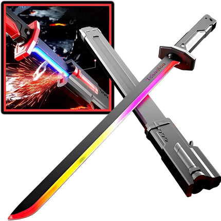 LED Light-Up Sword Toy for Kids – Multicolor Flashing Lights with Sound Effects – Glowing Warrior Sword for Boys & Girls