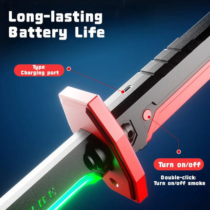 LED Light-Up Sword Toy for Kids – Multicolor Flashing Lights with Sound Effects – Glowing Warrior Sword for Boys & Girls
