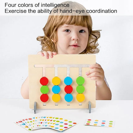 2 in 1 learning toy slide puzzle
