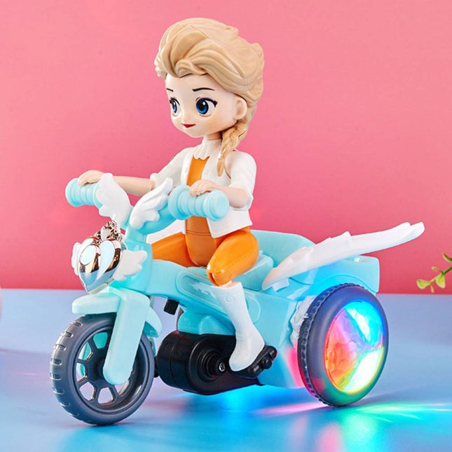 Bicycle Girl with light and music