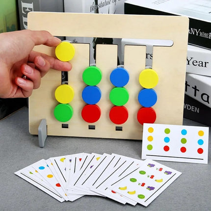 2 in 1 learning toy slide puzzle