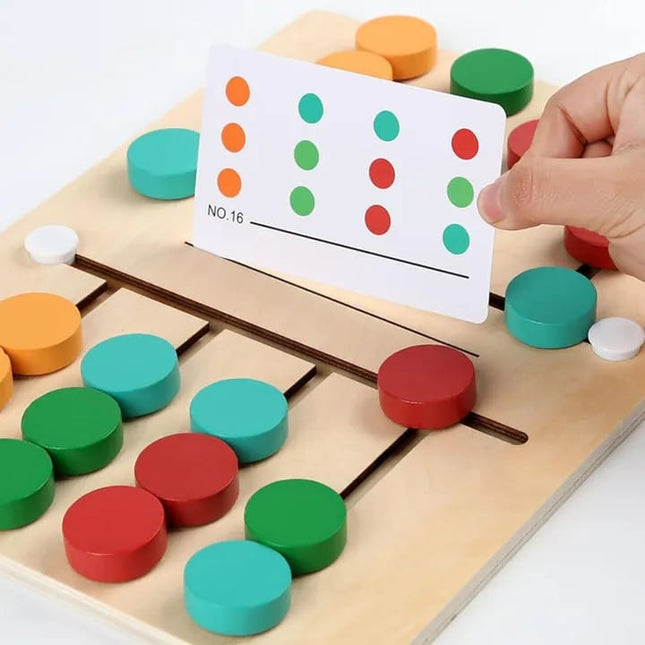 Wooden Colour sorting puzzle - 2Player