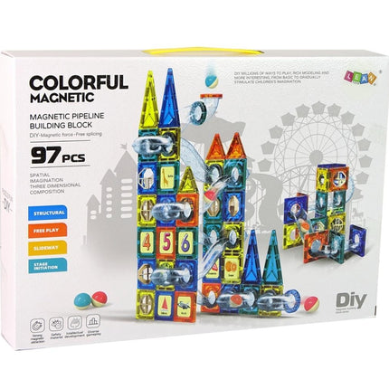 Magnetic Gel tiles | DiY castle (97 pcs)