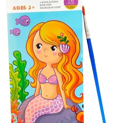 12 Page Colour book with free paint brush