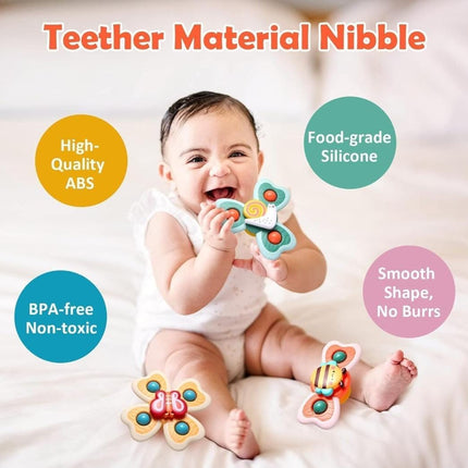 Rattle suction Spinner (Set of 3)