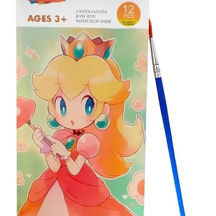 12 Page Colour book with free paint brush