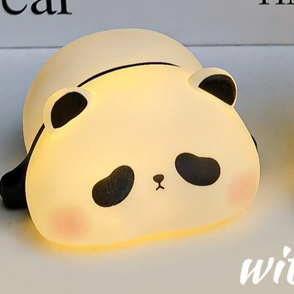 Mini sleeping panda lamp