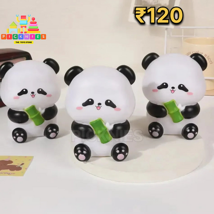 Big sitting panda with bamboo night light mini