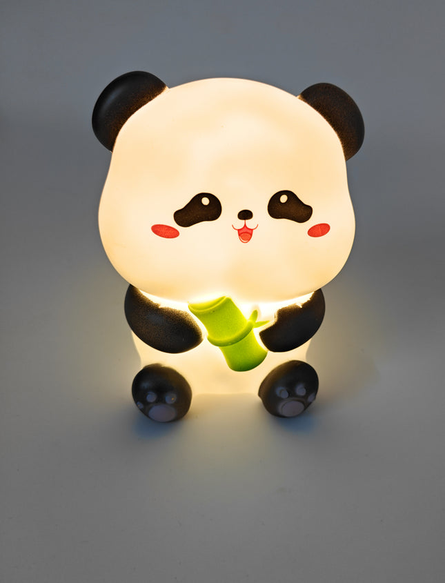 Big sitting panda with bamboo night light