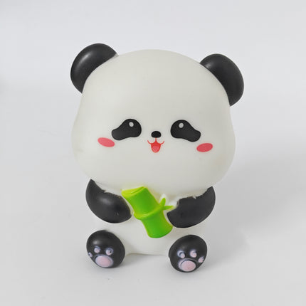 Big sitting panda with bamboo night light