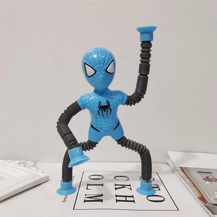 Spiderman suction tube Toy with Led light