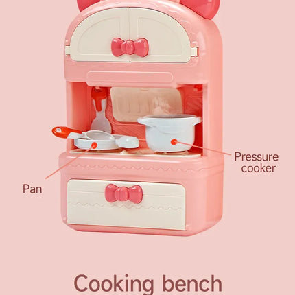 Portable mini kitchen set