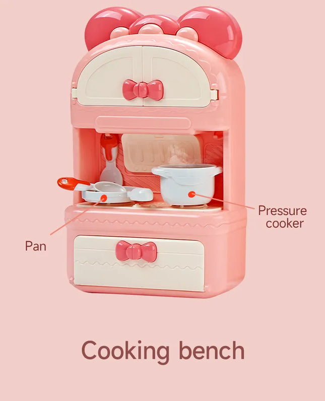 Portable mini kitchen set