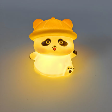 Mini sitting panda with cap night light