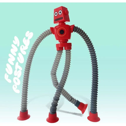 Robot suction tube Toy with Led light