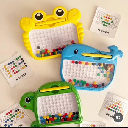 Dolphine Magnetic Bead Drawing Board for Toddlers