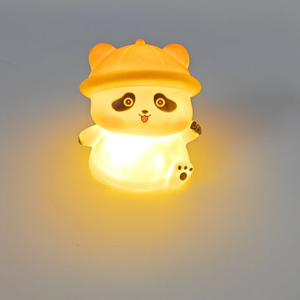 Mini sitting panda with cap night light