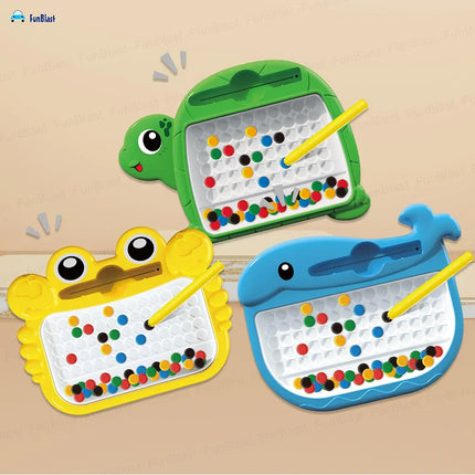 Dolphine Magnetic Bead Drawing Board for Toddlers
