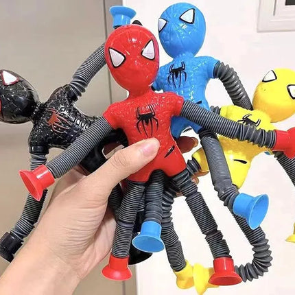 Spiderman suction tube Toy with Led light