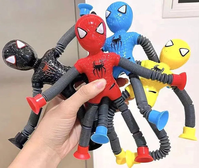 Spiderman suction tube Toy with Led light