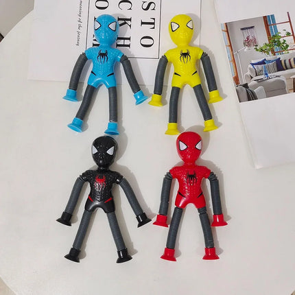 Spiderman suction tube Toy with Led light