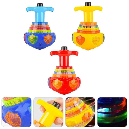 Magic Pegtop Toy with Music & Lights