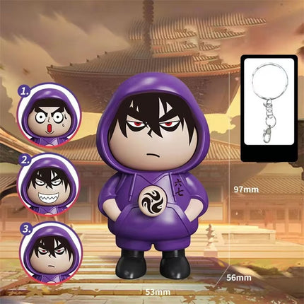 Face changing keychain toy