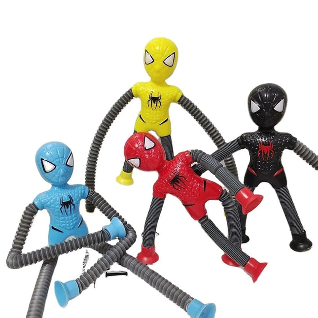 Spiderman suction tube Toy with Led light