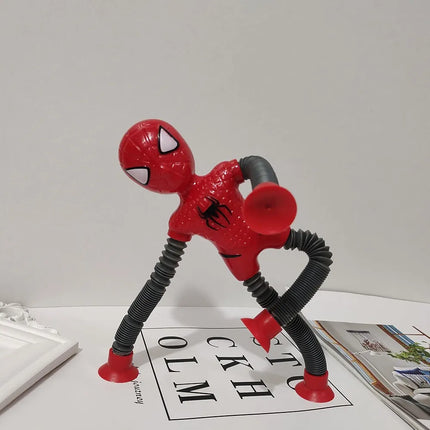 Spiderman suction tube Toy with Led light