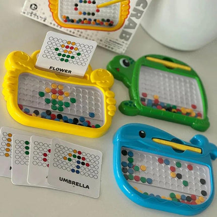 Dolphine Magnetic Bead Drawing Board for Toddlers
