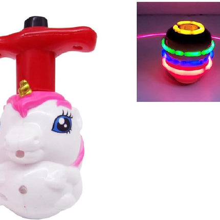 Magic Pegtop Spinner Toy with Music & Lights