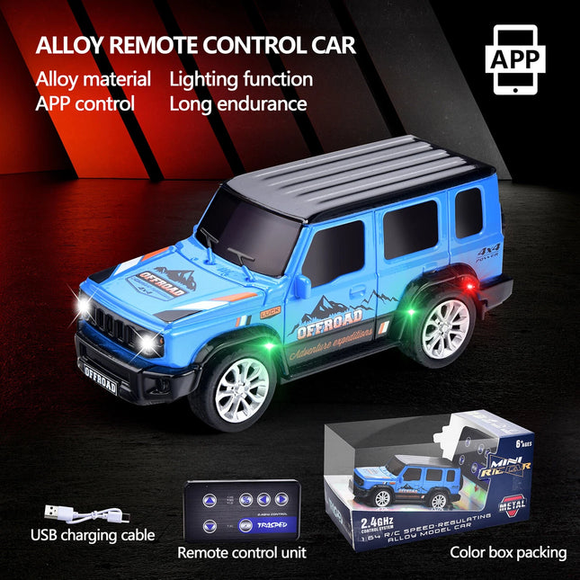 Diecast Metal Mini RC Car (Model 2) | 1:64 Scale size | 2.4G Remote Control