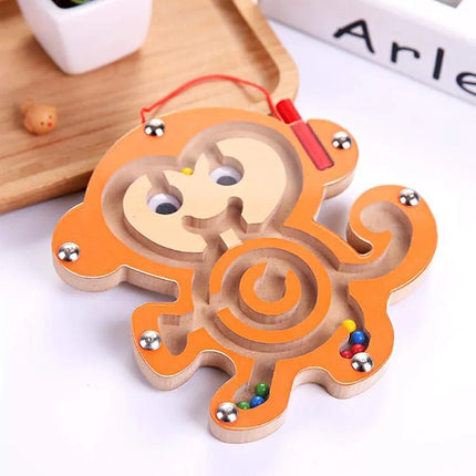 Magnetic wooden  Maze Toy