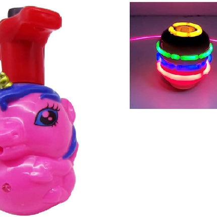 Magic Pegtop Spinner Toy with Music & Lights