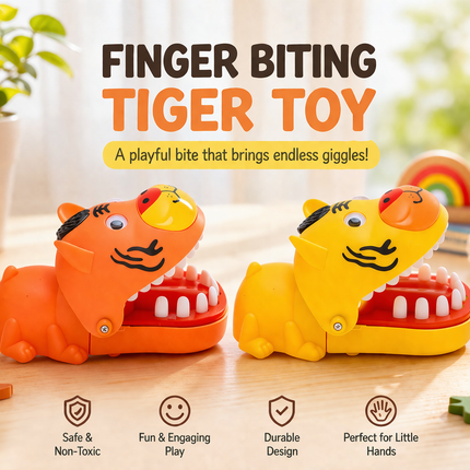 Cute Tiger Finger Biting Game Toy